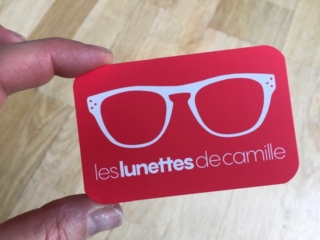 Carte de visite Les lunettes de Camille - Pantone