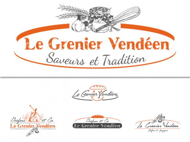 Logo Le Grenier Vendéen (2015) : recherches et logo retenu